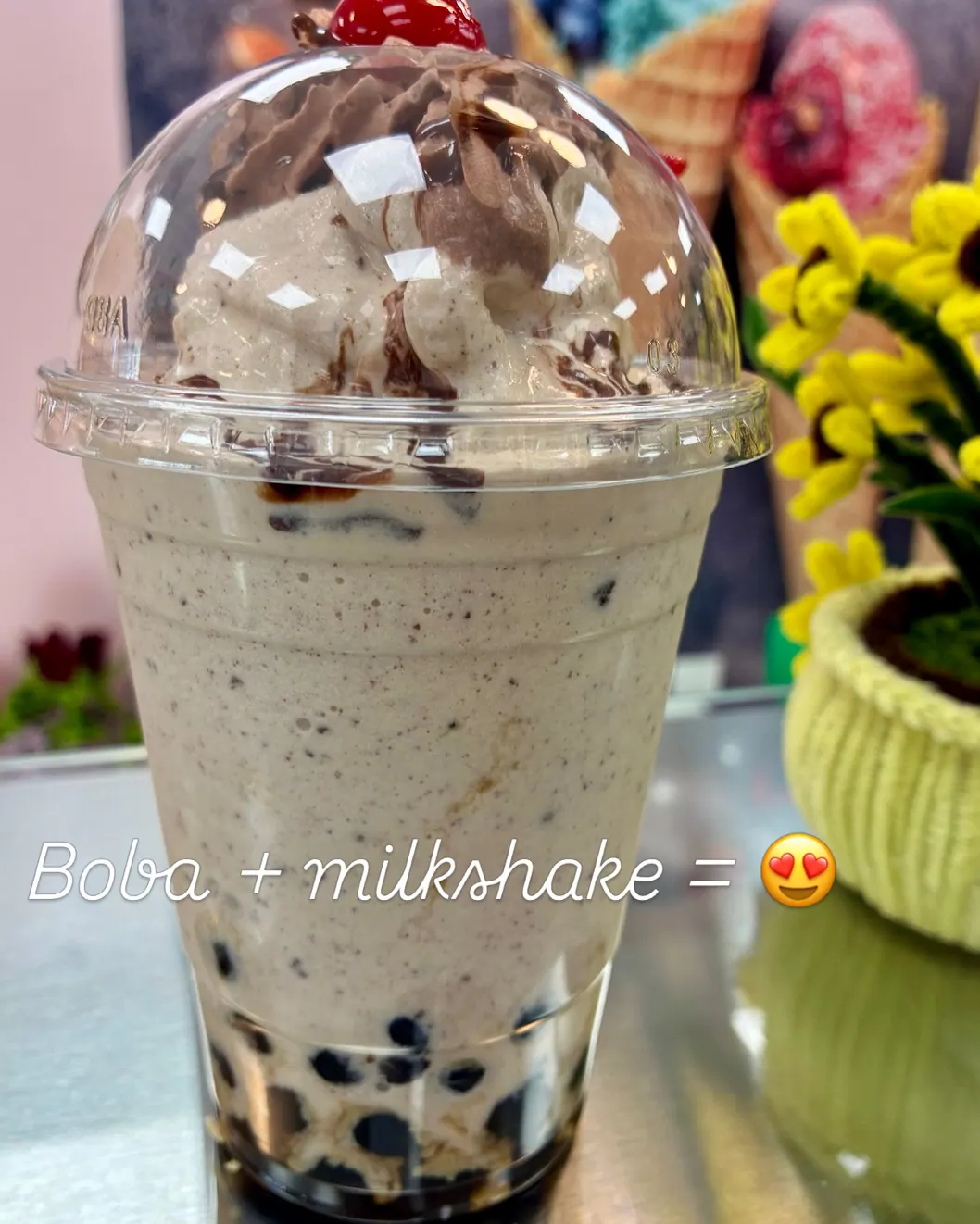Boba milkshake