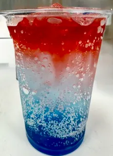 Blue raspberry soda