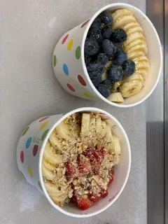 Two acai bowls